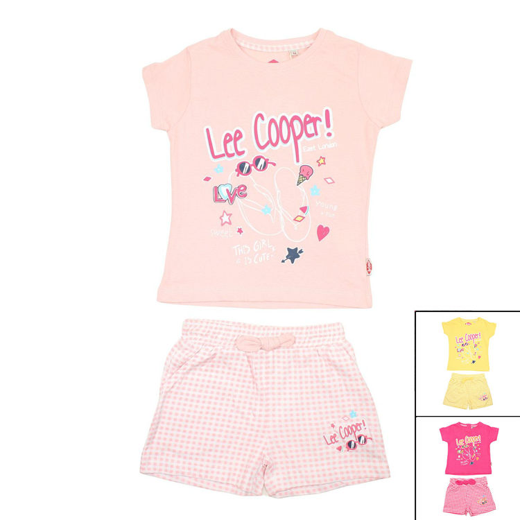 Picture of LC11943 LEE COOPER GIRLS 100% COTTON TWO PIECE SET